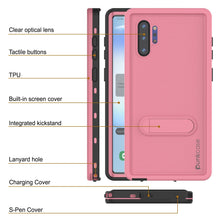 Load image into Gallery viewer, PunkCase Galaxy Note 10+ Plus Waterproof Case, [KickStud Series] Armor Cover [Pink] (Color in image: Light Blue)
