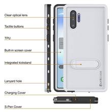 Load image into Gallery viewer, PunkCase Galaxy Note 10+ Plus Waterproof Case, [KickStud Series] Armor Cover [White] (Color in image: Pink)

