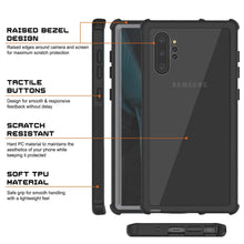 Cargar imagen en el visor de la galería, Punkcase Galaxy Note 10+ Plus Case, [Spartan Series] Black Rugged Heavy Duty Cover W/Built in Screen Protector (Color in image: Light Blue)

