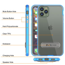 Cargar imagen en el visor de la galería, iPhone 11 Pro Case, PUNKcase [LUCID 3.0 Series] [Slim Fit] Armor Cover w/ Integrated Screen Protector [Blue] (Color in image: Gold)
