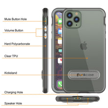 Cargar imagen en el visor de la galería, iPhone 11 Pro Case, PUNKcase [LUCID 3.0 Series] [Slim Fit] Armor Cover w/ Integrated Screen Protector [Grey] (Color in image: Blue)
