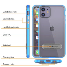 Cargar imagen en el visor de la galería, iPhone 12 Case, PUNKcase [LUCID 3.0 Series] [Slim Fit] Protective Cover w/ Integrated Screen Protector [Blue] (Color in image: Black)
