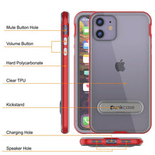 Cargar imagen en el visor de la galería, iPhone 12 Case, PUNKcase [LUCID 3.0 Series] [Slim Fit] Protective Cover w/ Integrated Screen Protector [Red] (Color in image: Black)
