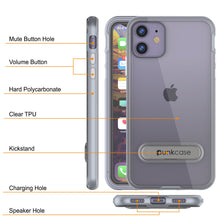Cargar imagen en el visor de la galería, iPhone 11 Case, PUNKcase [LUCID 3.0 Series] [Slim Fit] Armor Cover w/ Integrated Screen Protector [Silver] (Color in image: Blue)
