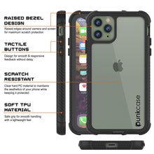 Cargar imagen en el visor de la galería, PunkCase iPhone 11 Pro Max Case, [Spartan Series] Clear Rugged Heavy Duty Cover W/Built in Screen Protector [Black] (Color in image: teal)
