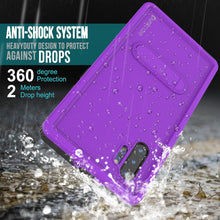 Load image into Gallery viewer, PunkCase Galaxy Note 10+ Plus Waterproof Case, [KickStud Series] Armor Cover [Purple] (Color in image: Light Green)
