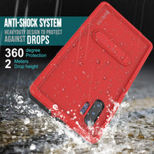 Load image into Gallery viewer, PunkCase Galaxy Note 10+ Plus Waterproof Case, [KickStud Series] Armor Cover [Red] (Color in image: Teal)
