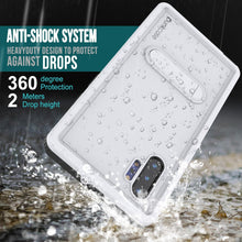 Load image into Gallery viewer, PunkCase Galaxy Note 10+ Plus Waterproof Case, [KickStud Series] Armor Cover [White] (Color in image: Light Blue)
