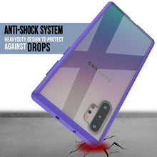 Load image into Gallery viewer, Galaxy Note 10+ Plus Punkcase Lucid-2.0 Series Slim Fit Armor Purple Case Cover (Color in image: Crystal Black)
