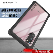 Cargar imagen en el visor de la galería, PunkCase Galaxy S20 Case, [Spartan Series] Clear Rugged Heavy Duty Cover W/Built in Screen Protector [Black] (Color in image: white)
