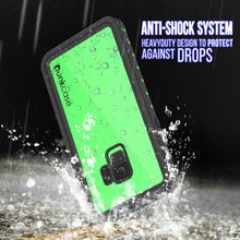 Cargar imagen en el visor de la galería, Galaxy S9 Waterproof Case PunkCase StudStar Light Green Thin 6.6ft Underwater IP68 ShockProof (Color in image: red)
