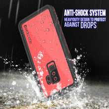 Cargar imagen en el visor de la galería, Galaxy S9 Plus Waterproof Case PunkCase StudStar Red Thin 6.6ft Underwater IP68 Shock/Snow Proof (Color in image: black)
