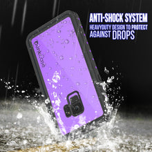 Cargar imagen en el visor de la galería, Galaxy S9 Waterproof Case PunkCase StudStar Purple Thin 6.6ft Underwater IP68 Shock/Snow Proof (Color in image: red)
