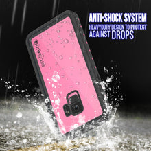Cargar imagen en el visor de la galería, Galaxy S9 Waterproof Case PunkCase StudStar Pink Thin 6.6ft Underwater IP68 Shock/Snow Proof (Color in image: red)

