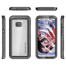 Cargar imagen en el visor de la galería, Galaxy S8 Waterproof Case, Ghostek Atomic 3 Series |Shockproof | Dirt-proof | Snow-proof | Aluminum Frame |(Black) (Color in image: Gold)
