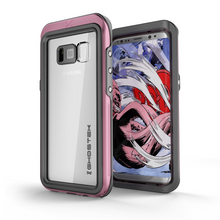 Cargar imagen en el visor de la galería, Galaxy S8 Plus Waterproof Case, Ghostek Atomic 3 Series| Underwater | Shockproof | Dirt-proof | Snow-proof | Aluminum Frame | Ultra Fit | (Pink) (Color in image: Pink)
