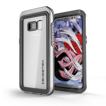 Cargar imagen en el visor de la galería, Galaxy S8 Plus Waterproof Case, Ghostek Atomic 3 Series| Underwater | Shockproof | Dirt-proof | Snow-proof | Aluminum Frame | Ultra Fit | (Silver) (Color in image: Silver)
