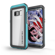 Cargar imagen en el visor de la galería, Galaxy S8 Waterproof Case, Ghostek Atomic 3 Series| Underwater | Shockproof | Dirt-proof | Snow-proof | Aluminum Frame | Ultra Fit | Swimming | (Teal) (Color in image: Teal)
