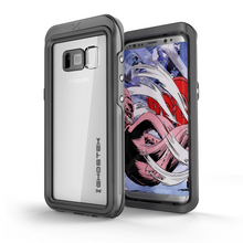 Cargar imagen en el visor de la galería, Galaxy S8 Waterproof Case, Ghostek Atomic 3 Series |Shockproof | Dirt-proof | Snow-proof | Aluminum Frame |(Black) (Color in image: Black)
