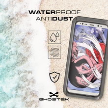 Cargar imagen en el visor de la galería, Galaxy S8 Waterproof Case, Ghostek Atomic 3 Series |Shockproof | Dirt-proof | Snow-proof | Aluminum Frame |(Black) 

