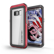 Cargar imagen en el visor de la galería, Galaxy S8 Plus Waterproof Case, Ghostek Atomic 3 Series| Underwater | Shockproof | Dirt-proof | Snow-proof | Aluminum Frame | Ultra Fit | (Red) (Color in image: Red)

