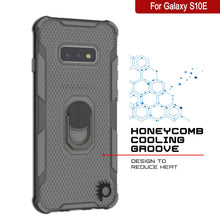 Cargar imagen en el visor de la galería, Funda Punkcase para Galaxy S10e [Serie Magnetix 2.0] Cubierta transparente de TPU protectora con soporte para teléfono [Gris]
