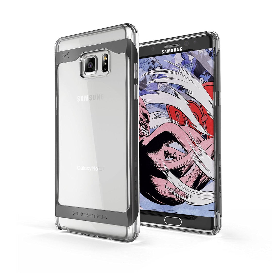 Galaxy Note 7 Case, Ghostek® Cloak 2.0 Black w/ ExplosionProof Screen Protector | Aluminum Frame (Color in image: Black)