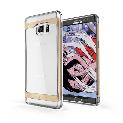 Galaxy Note 7 Case, Ghostek® Cloak 2.0 Gold w/ Explosion-Proof Screen Protector | Aluminum Frame (Color in image: Gold)