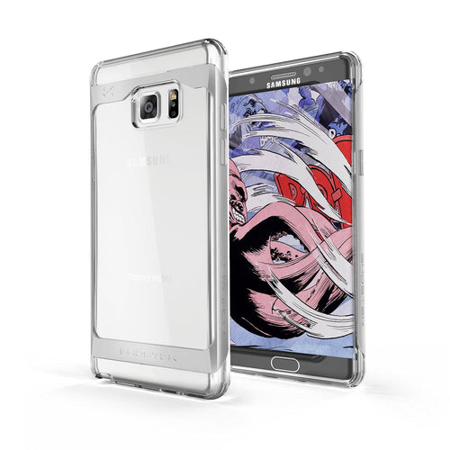 Galaxy Note 7 Case, Ghostek® 2.0 Silver Series w/ Explosion-Proof Screen Protector | Aluminum Frame (Color in image: Silver)