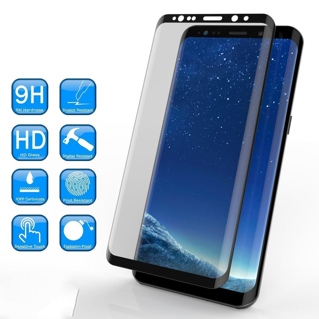 Galaxy S20+ Plus Black Punkcase Glass SHIELD Tempered Glass Screen Protector 0.33mm Thick 9H Glass (Color in image: Gold)