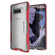 Cargar imagen en el visor de la galería, Galaxy Note 8 Case, Ghostek Cloak 3 Galaxy Note 8 Clear Transparent Bumper Case Note8 2017 | RED (Color in image: Gold)
