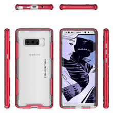 Cargar imagen en el visor de la galería, Galaxy Note 8 Case, Ghostek Cloak 3 Galaxy Note 8 Clear Transparent Bumper Case Note8 2017 | RED (Color in image: Pink)
