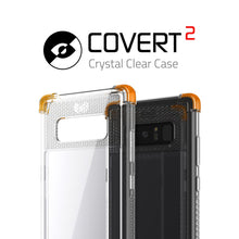 Cargar imagen en el visor de la galería, Galaxy Note 8 Case, Ghostek Covert 2 Series for Galaxy Note 8 Protective Case  [ORANGE] (Color in image: Red)
