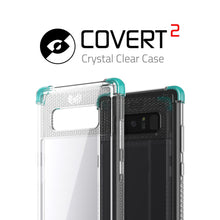 Cargar imagen en el visor de la galería, Galaxy Note 8 Case, Ghostek Covert 2 Series for Galaxy Note 8 Protective Case  [ TEAL] (Color in image: Black)
