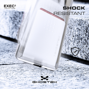 Galaxy Note 8 Case, Ghostek Exec 2 Slim Hybrid Impact Wallet Case for Samsung Galaxy Note 8 Armor | Pink 