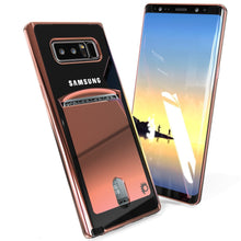Cargar imagen en el visor de la galería, Galaxy Note 8 Case, PUNKCASE® LUCID Rose Gold Series | Card Slot | SHIELD Screen Protector (Color in image: Gold)
