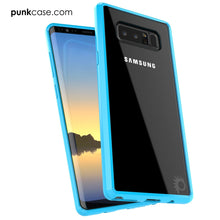 Cargar imagen en el visor de la galería, Galaxy Note 8 Case, PUNKcase [LUCID 2.0 Series] [Slim Fit] Armor Cover w/Integrated Anti-Shock System &amp; Screen Protector [Light Blue] (Color in image: Teal)

