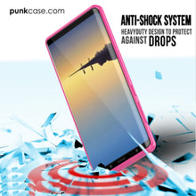 Cargar imagen en el visor de la galería, Galaxy Note 8 Case, PUNKcase [LUCID 2.0 Series] [Slim Fit] Armor Cover w/Integrated Anti-Shock System &amp; Screen Protector [Pink] (Color in image: Teal)
