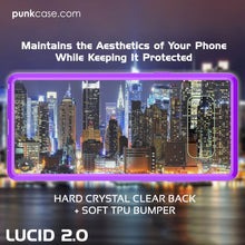 Cargar imagen en el visor de la galería, Galaxy Note 8 Case, PUNKcase [LUCID 2.0 Series] [Slim Fit] Armor Cover w/Integrated Anti-Shock System &amp; Screen Protector [Purple] (Color in image: Crystal Black)
