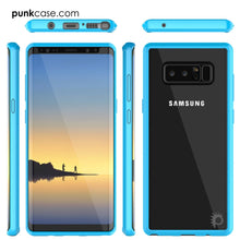 Cargar imagen en el visor de la galería, Galaxy Note 8 Case, PUNKcase [LUCID 2.0 Series] [Slim Fit] Armor Cover w/Integrated Anti-Shock System &amp; Screen Protector [Light Blue] (Color in image: White)
