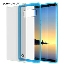 Cargar imagen en el visor de la galería, Galaxy Note 8 Case, PUNKcase [LUCID 2.0 Series] [Slim Fit] Armor Cover w/Integrated Anti-Shock System &amp; Screen Protector [Light Blue] (Color in image: Pink)

