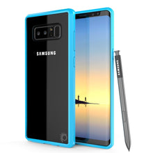 Cargar imagen en el visor de la galería, Galaxy Note 8 Case, PUNKcase [LUCID 2.0 Series] [Slim Fit] Armor Cover w/Integrated Anti-Shock System &amp; Screen Protector [Light Blue] (Color in image: Light Blue)

