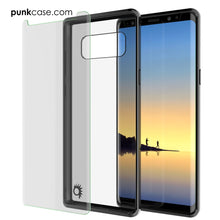 Cargar imagen en el visor de la galería, Galaxy Note 8 Case, PUNKcase [LUCID 2.0 Series] [Slim Fit] [Clear Back] Armor Cover w/Integrated Anti-Shock System &amp; Screen Protector [Black] (Color in image: Light Blue)

