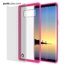 Cargar imagen en el visor de la galería, Galaxy Note 8 Case, PUNKcase [LUCID 2.0 Series] [Slim Fit] Armor Cover w/Integrated Anti-Shock System &amp; Screen Protector [Pink] (Color in image: Crystal Black)
