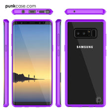 Cargar imagen en el visor de la galería, Galaxy Note 8 Case, PUNKcase [LUCID 2.0 Series] [Slim Fit] Armor Cover w/Integrated Anti-Shock System &amp; Screen Protector [Purple] (Color in image: Light Blue)
