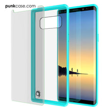 Cargar imagen en el visor de la galería, Galaxy Note 8 Case, PUNKcase [LUCID 2.0 Series] [Slim Fit] Armor Cover w/Integrated Anti-Shock System &amp; Screen Protector [Teal] (Color in image: Light Blue)
