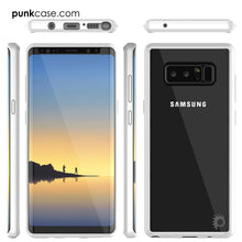 Cargar imagen en el visor de la galería, Galaxy Note 8 Case, PUNKcase [LUCID 2.0 Series] [Slim Fit] Armor Cover w/Integrated Anti-Shock System &amp; Screen Protector [White] (Color in image: Crystal Black)
