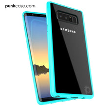 Cargar imagen en el visor de la galería, Galaxy Note 8 Case, PUNKcase [LUCID 2.0 Series] [Slim Fit] Armor Cover w/Integrated Anti-Shock System &amp; Screen Protector [Teal] (Color in image: Black)

