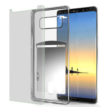 Load image into Gallery viewer, Galaxy Note 8 Case, PUNKCASE® LUCID Silver Series | Card Slot | SHIELD Screen Protector | Ultra fit (Color in image: Black)
