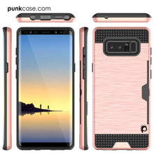 Cargar imagen en el visor de la galería, Galaxy Note 8 Case, PUNKcase [SLOT Series] Slim Fit  Samsung Note 8 [Rose] (Color in image: Gold)
